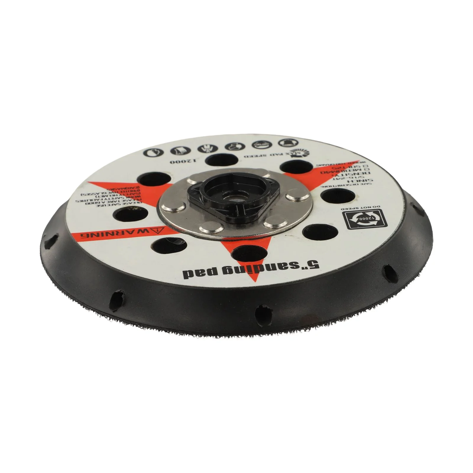 125mm 5inch 5inch Backing Pad 8 Holes Design Up To 12000 RPM Flexible Backing Plate PU Construction Thermal Resistant