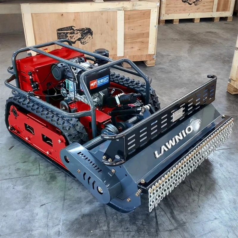 High-Speed -Powered Four-Stroke Heavy- Self-Propelled Industrial Lawn Mower for Factory and Workshop Use
