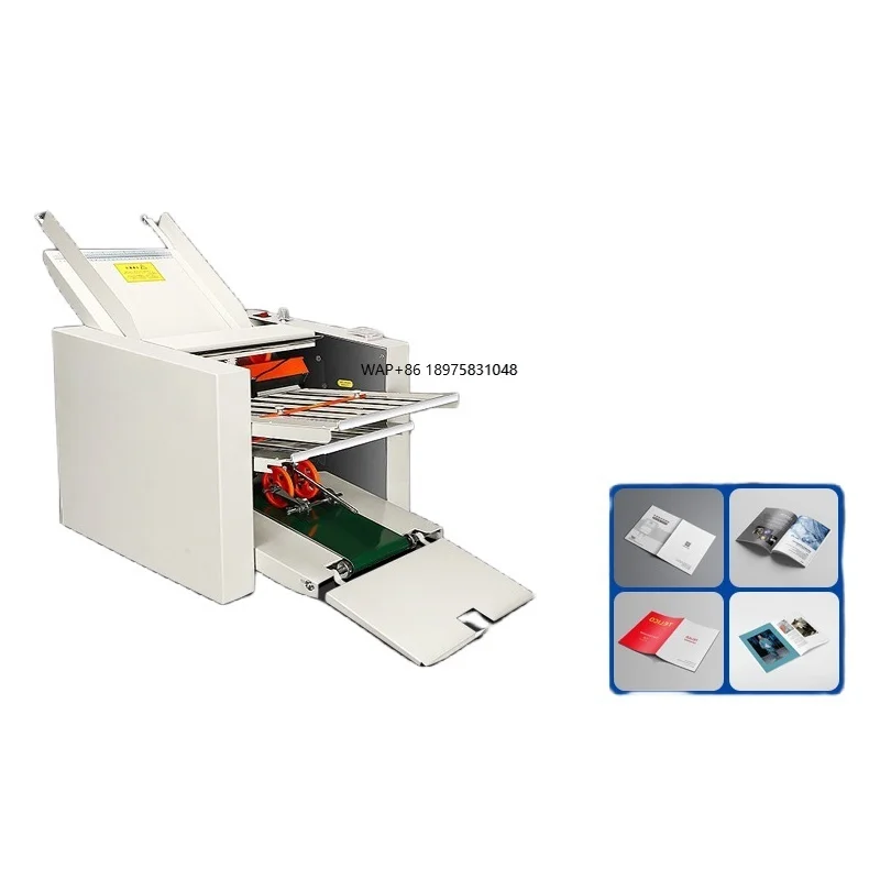 Automatic Paper Folding Machine Portable for Multiple Office Instruction Brochure Leaflet Folding Save Manpower