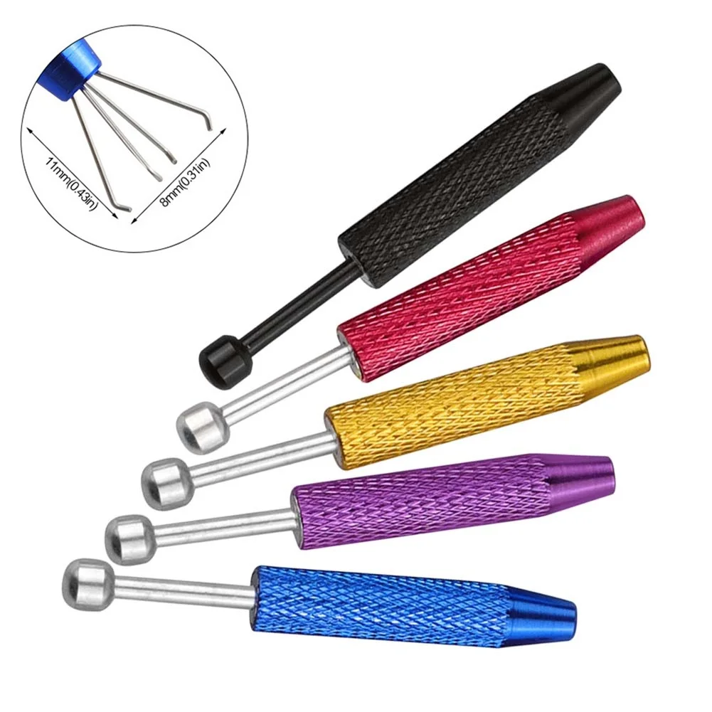 Professional Jewelry Holder Piercing Ball Grabber Screw Bead Pick Up Pen Tool Gripper Prong Tweezers  4 Claws DIY Making Tool