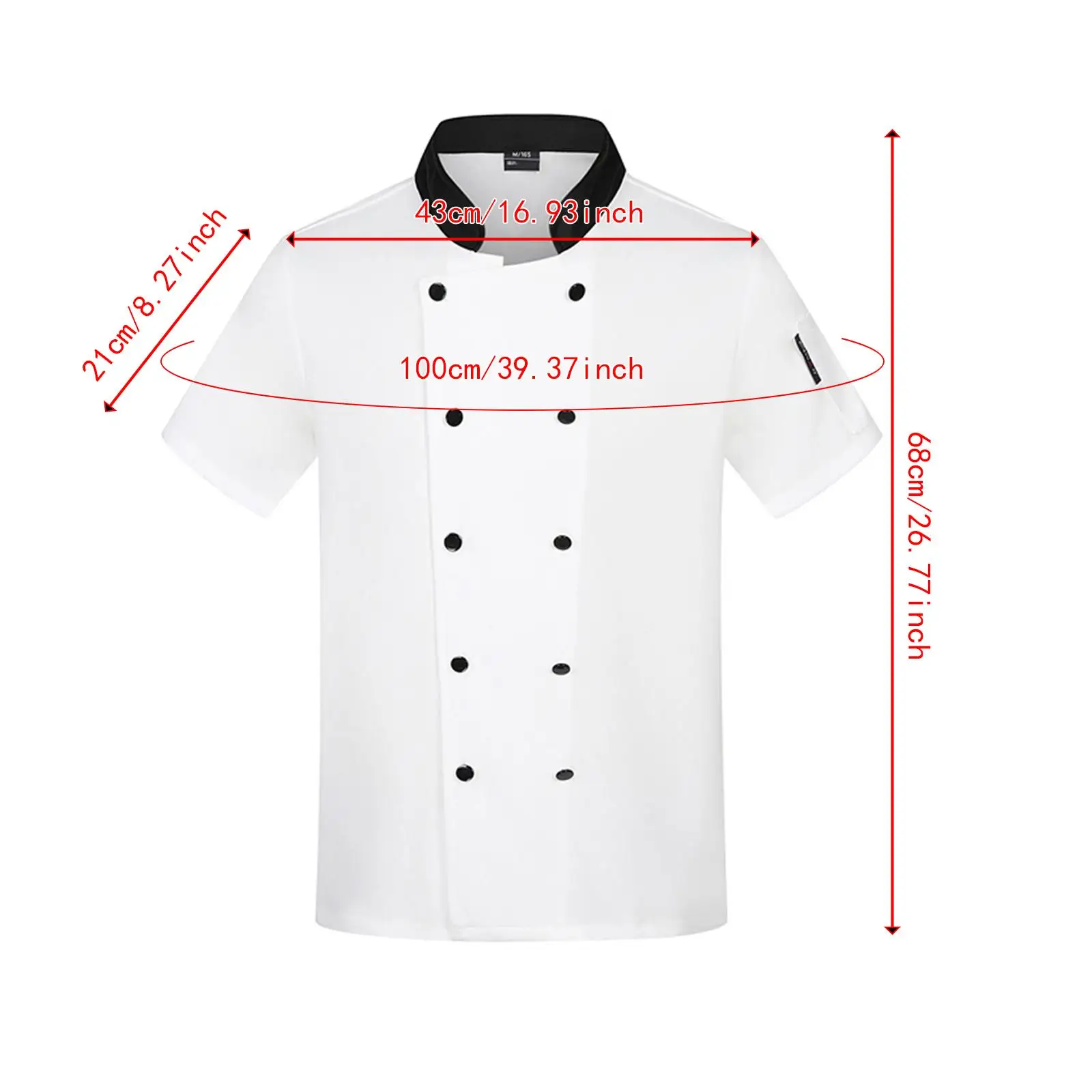 Unisex chef-kok uniform korte mouw zomer werkkleding voor catering bakken pub