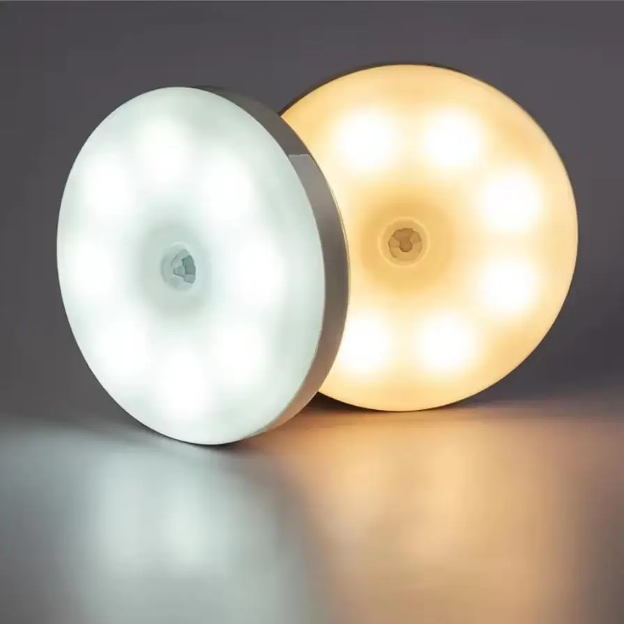 

светодиодный светильник для шкафа, датчик движения, ночник, перезаряжаемый через USB светильник под шкафом для спальни, лестницы, шкафа и декора комнаты