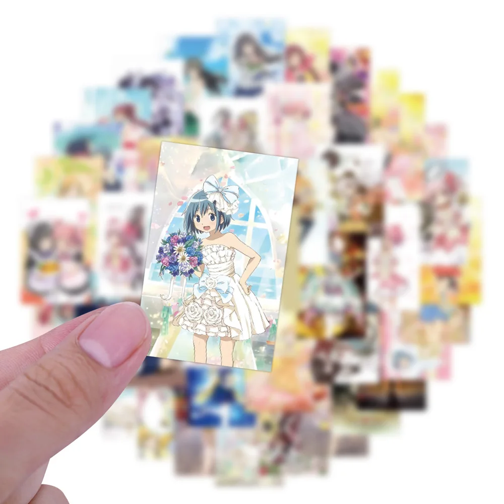 75PCS Puella Magi Madoka Magica  Anime Waterproof Cartoon Stickers Decoration Notebook Mobile Guitar Water Cup Suitcase Graffiti