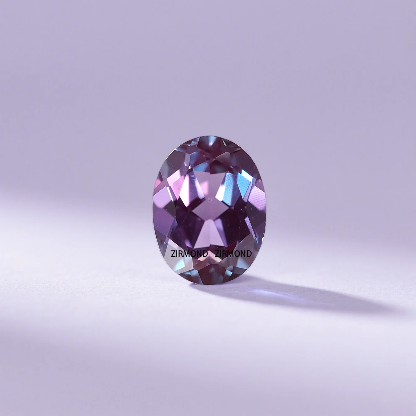 

Lab Grown Gems Synthesis Alexandrite Oval Cut Loose Gemstone for Silver or Gold Mounting DIY Fine Jewelry