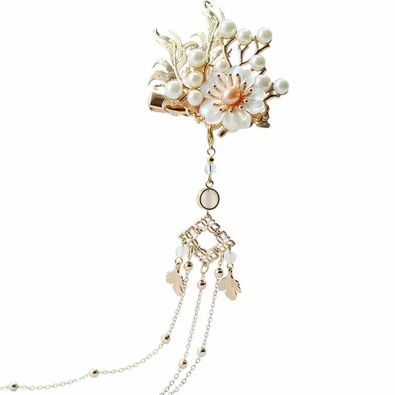 

Hanfu Chinese Hairpin Hair Accessories Pearl Traditional Decoration For Wedding