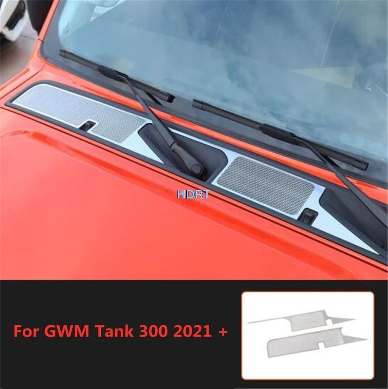 Car Style Front Hood Cover Insect Proof Air Inlet Insert Vent Screen Anti Bug Net Accessories For Great Wall GWM Tank 300 2021 +