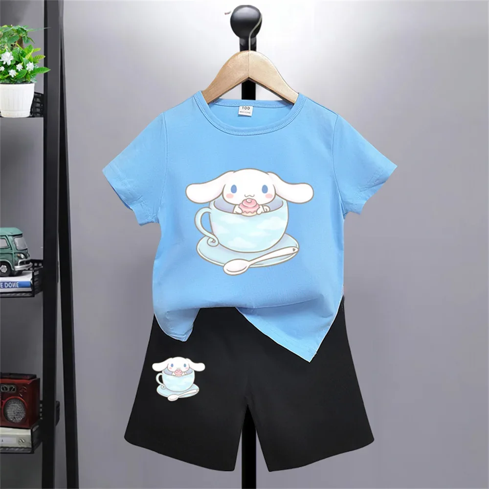 2PCS Children Clothing mother Kids Clothes Children's Sets Boys T-shirt Shorts Summer Cotton Short sleeve fashion Suit