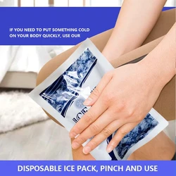 Instant Cold Pack Disposable Ice Packs for Injuries Swelling Inflammation Muscle Strains Sprains Perfect for First aid Kit