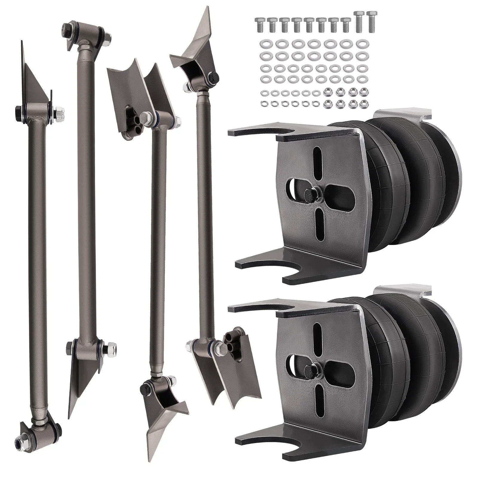 

Weld On Triangulated 4 Link Suspension Kits Bars For 2500 Bags Side Frame Mounts