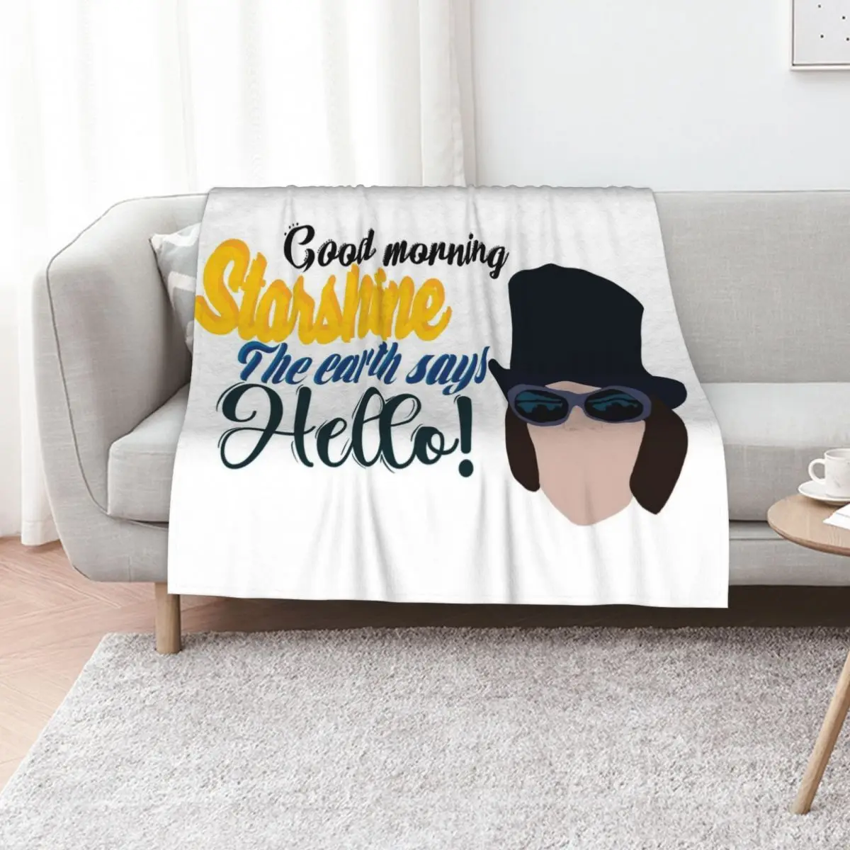 Buenos días, estrella, la Tierra dice hola! Manta Acogedora y Cálida para Decoración de Dormitorio