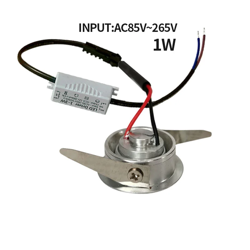 Imagem -06 - Mini Spotlight Embutido com Conjunto de Driver Luz de Teto Led Downlight Pequeno Luz Interior 1w 110v 220 v 32 mm Disponível