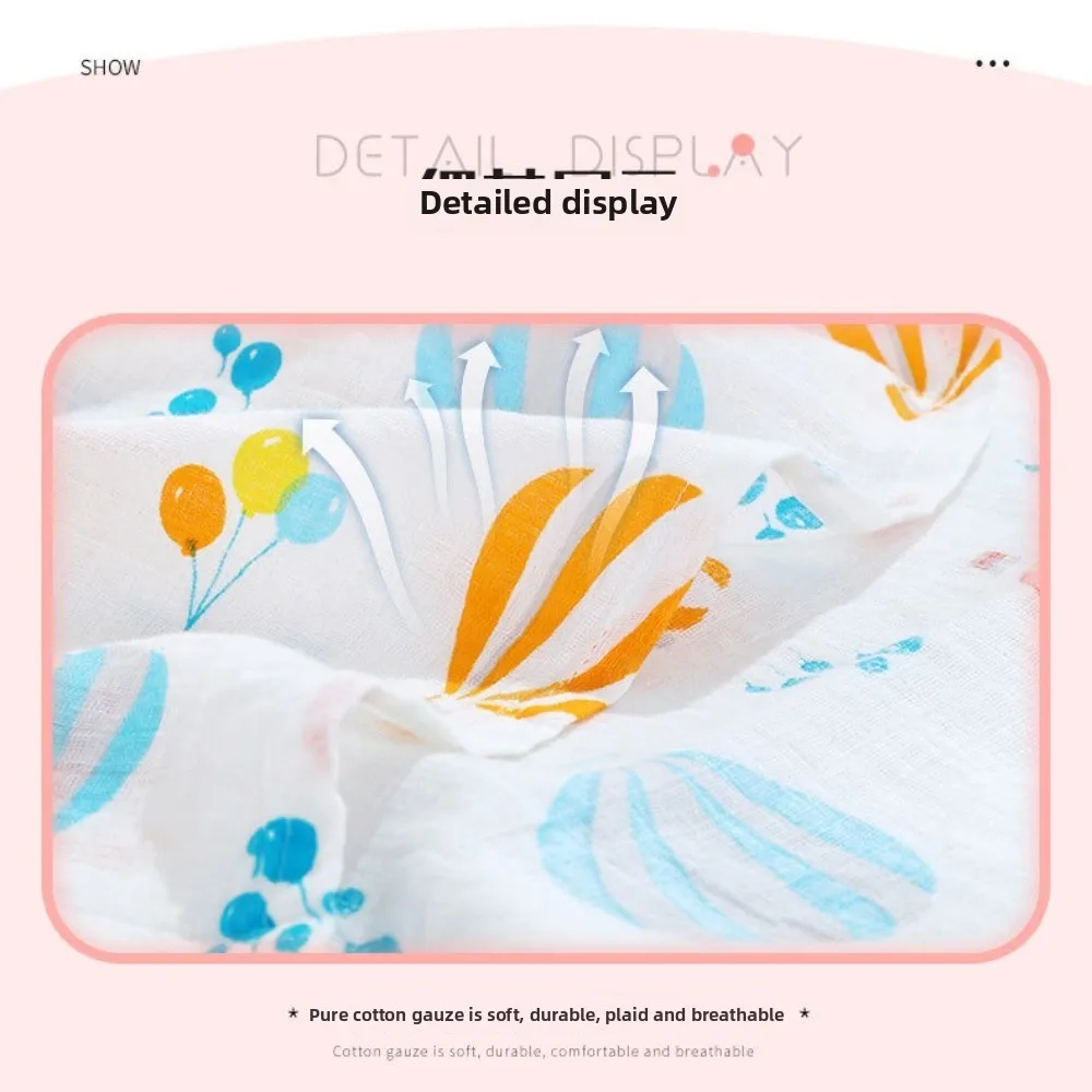 高品質コットンおくるみブランケット 2層 ソフト新生児ブランケット ベビーカーブランケットカバー 速乾バスタオル 夏用