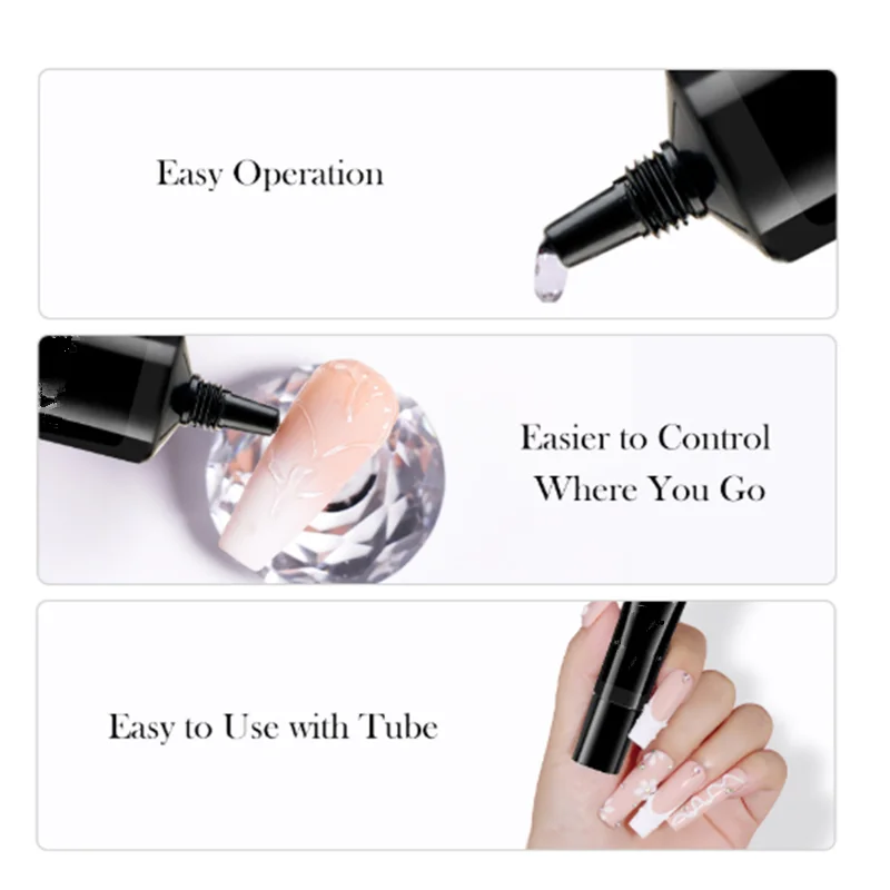 Dissolvant de vernis à ongles adhésif pour bijoux en diamant, sans pour fixer la colle pour bijoux en métal pour le réglage des diamants