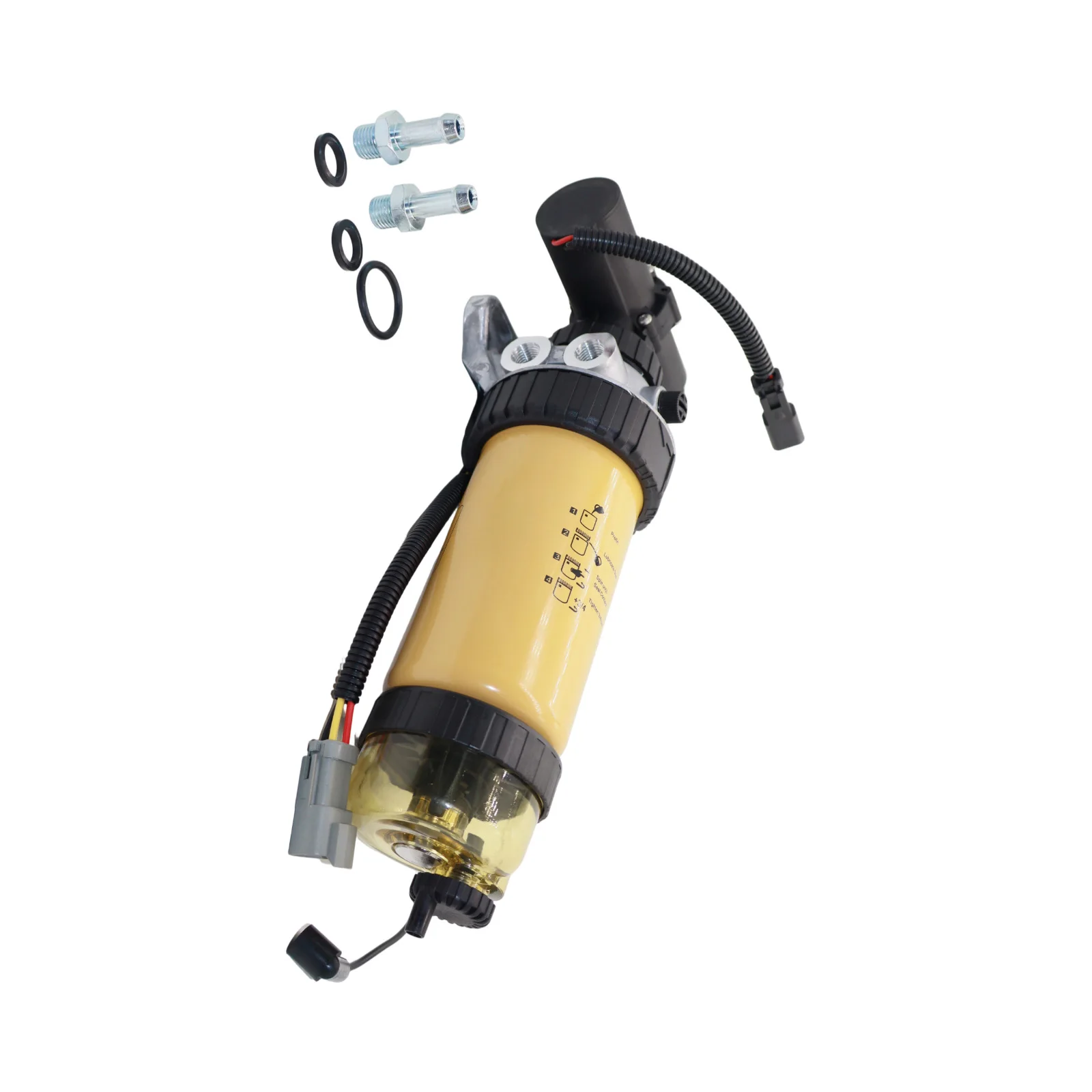 12V Fuel Extraction Pump & Filter Assembly 228-9130 2289130 For Caterpillar CAT IT14G Integrated tool rack