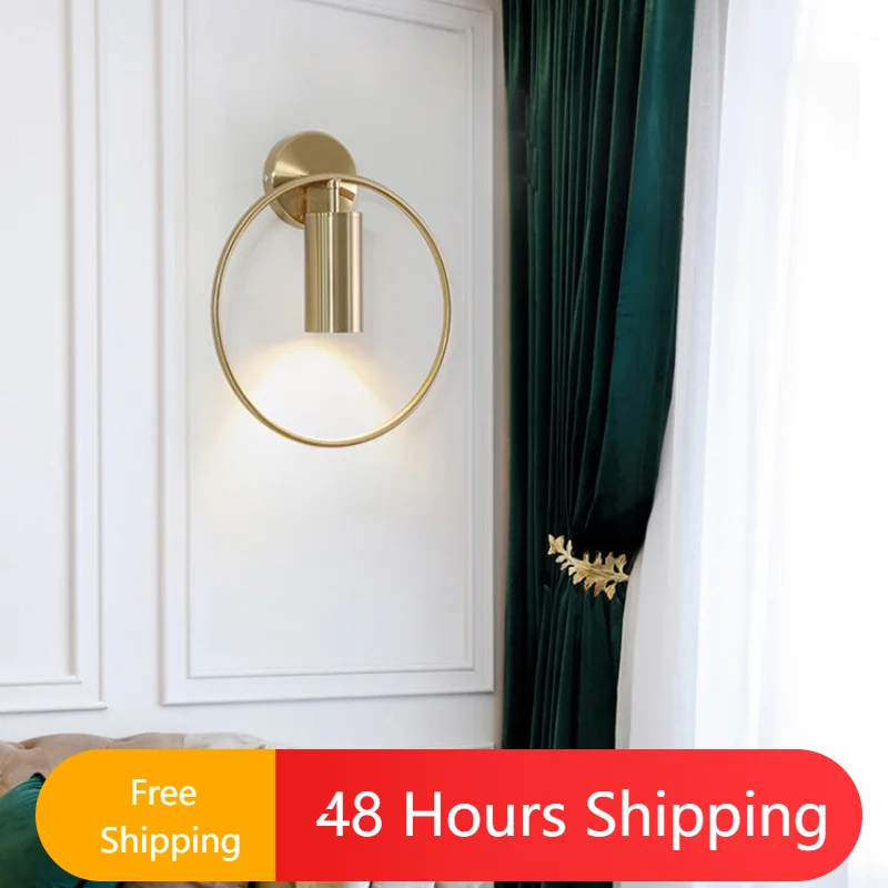 

Modern Led Spotlight Wall Lamps for Bedroom Bedside Living Room Sconce Light Fixtures Hallway Aisle Decoration Lighting Hotel