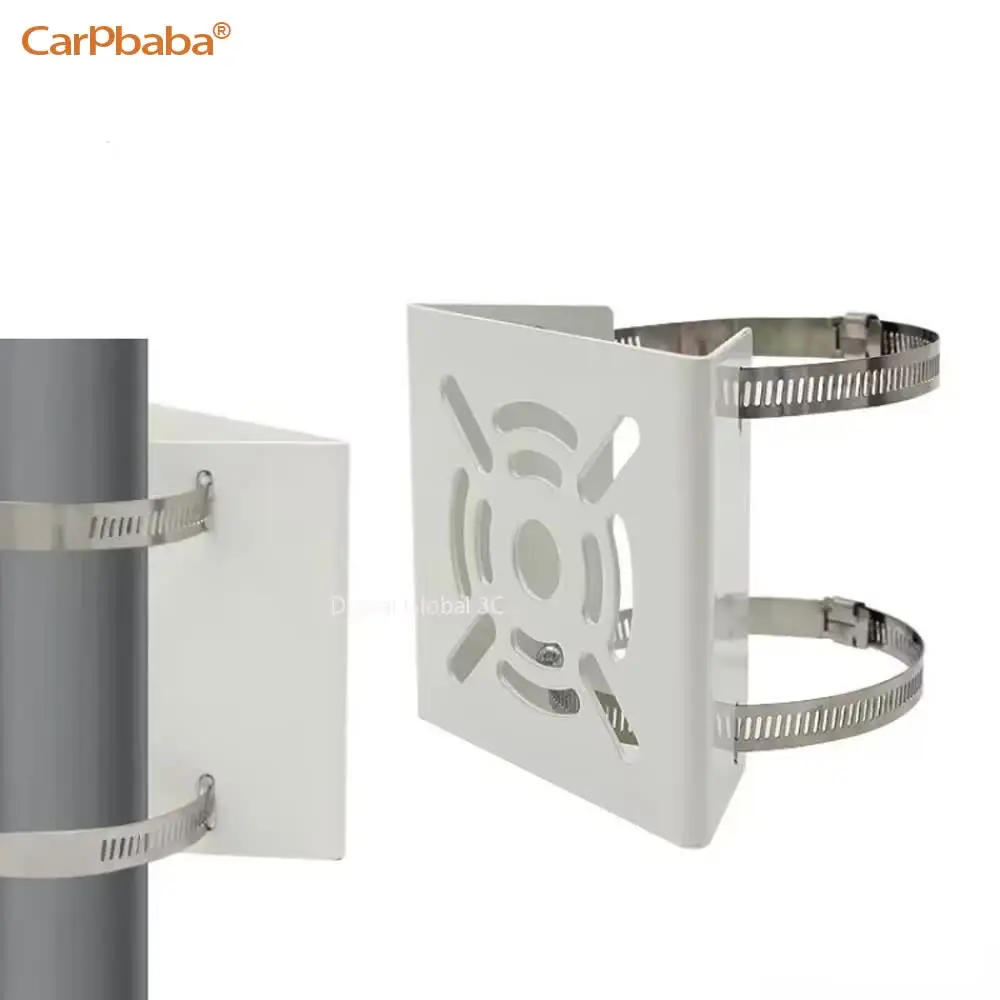 

Street Light Pole Mount Holder Small Universal Joint Pole Column Holding Monitoring Bracket Camcorder Back Stand Iron Hoop Plate