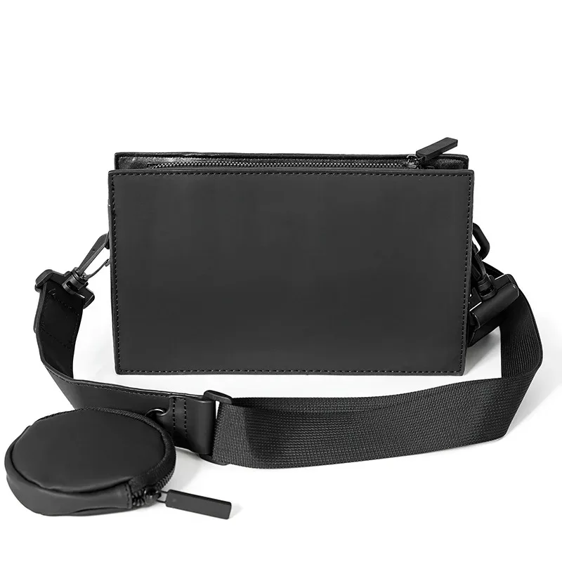 Modna 2 w 1 męska torba Crossbody modna designerska torba na ramię męska mała torba kwadratowa torba Crossbody torebki