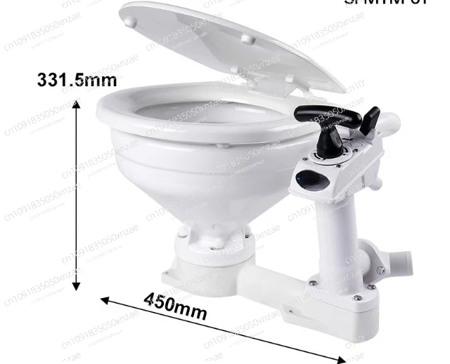 Yacht toilet Electric speedboat 12V24V self-priming toilet Marine high-impact accessories Ceramic toilet