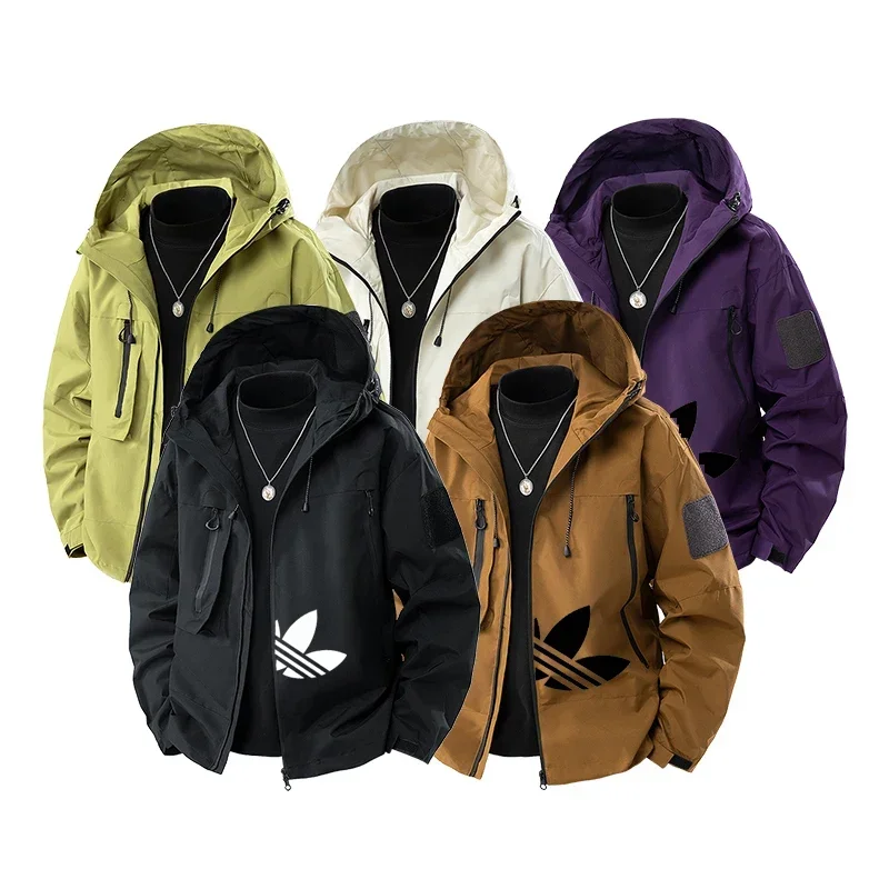 2025 Spring Hiking Camping Jacket Windbreaker Mens Off-Road Motorcycle Clothing Mountain Bike Jacket Waterproof Cycling Jacket