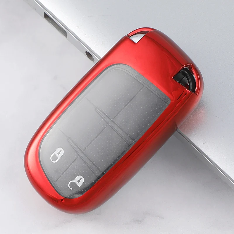 

TPU Car Key Case Cover Bag for Fiat Jeep Renegade Compass Grand for Dodge Ram 1500 Journey Charger Dart Challenger Chrysler