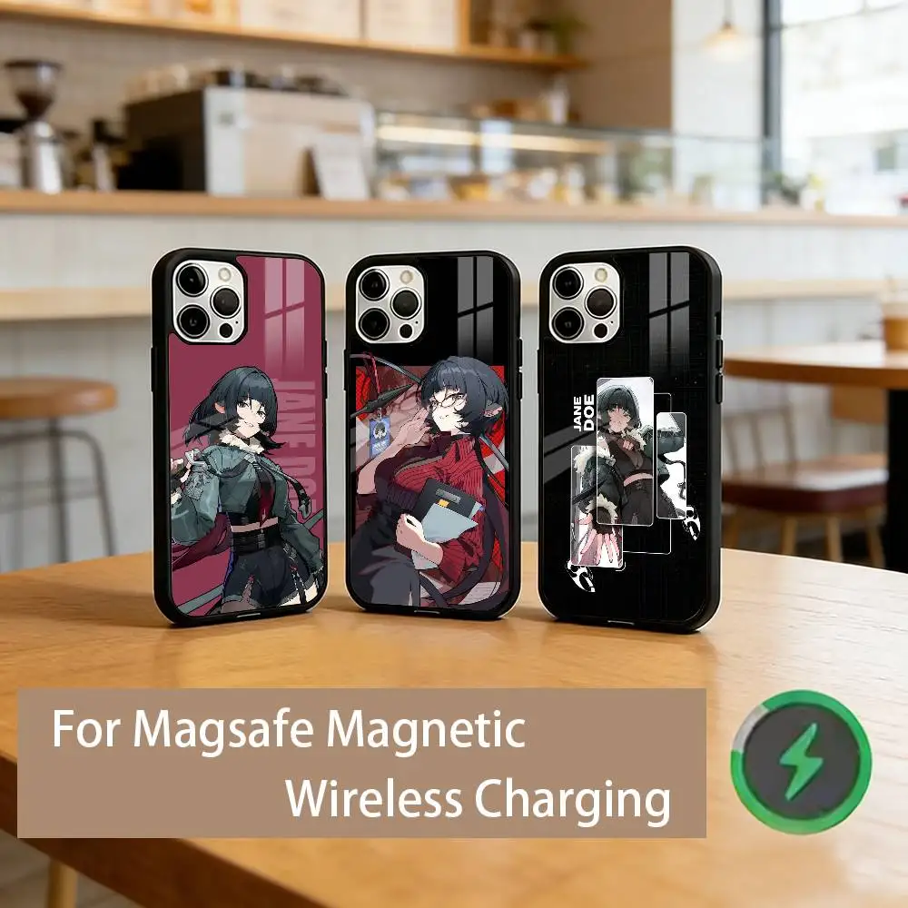

ZZZ J-Jane D-Doe Phone Case For iPhone17,16,15,14,13,12,11 Plus,Pro Magnetic with Magsafe Wireless Charging