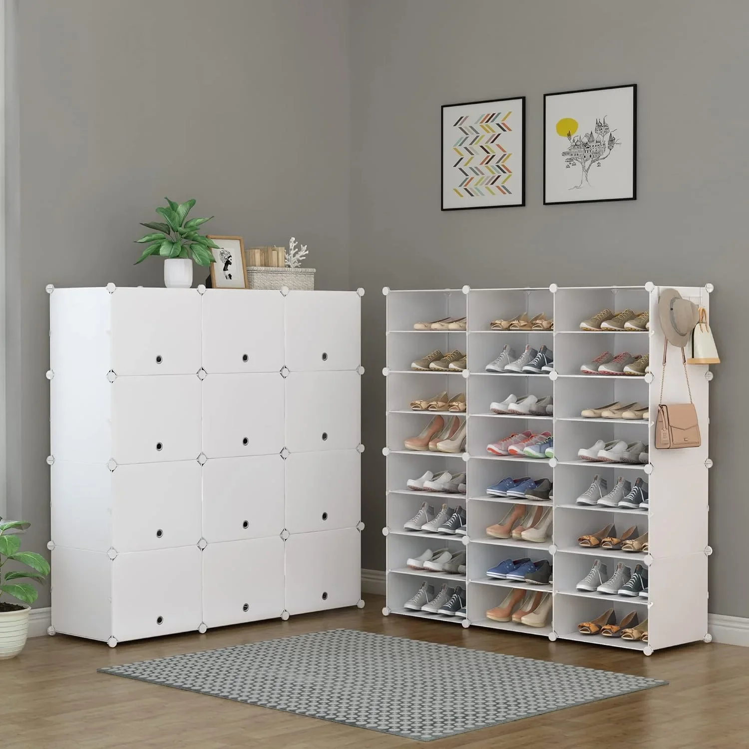 Porte-chaussures personnalisé pour économiser de l'espace, sacs de qualité supérieure, armoire à chaussures simple, rangement intérieur, artefact, porte de la maison, 5A, 6551