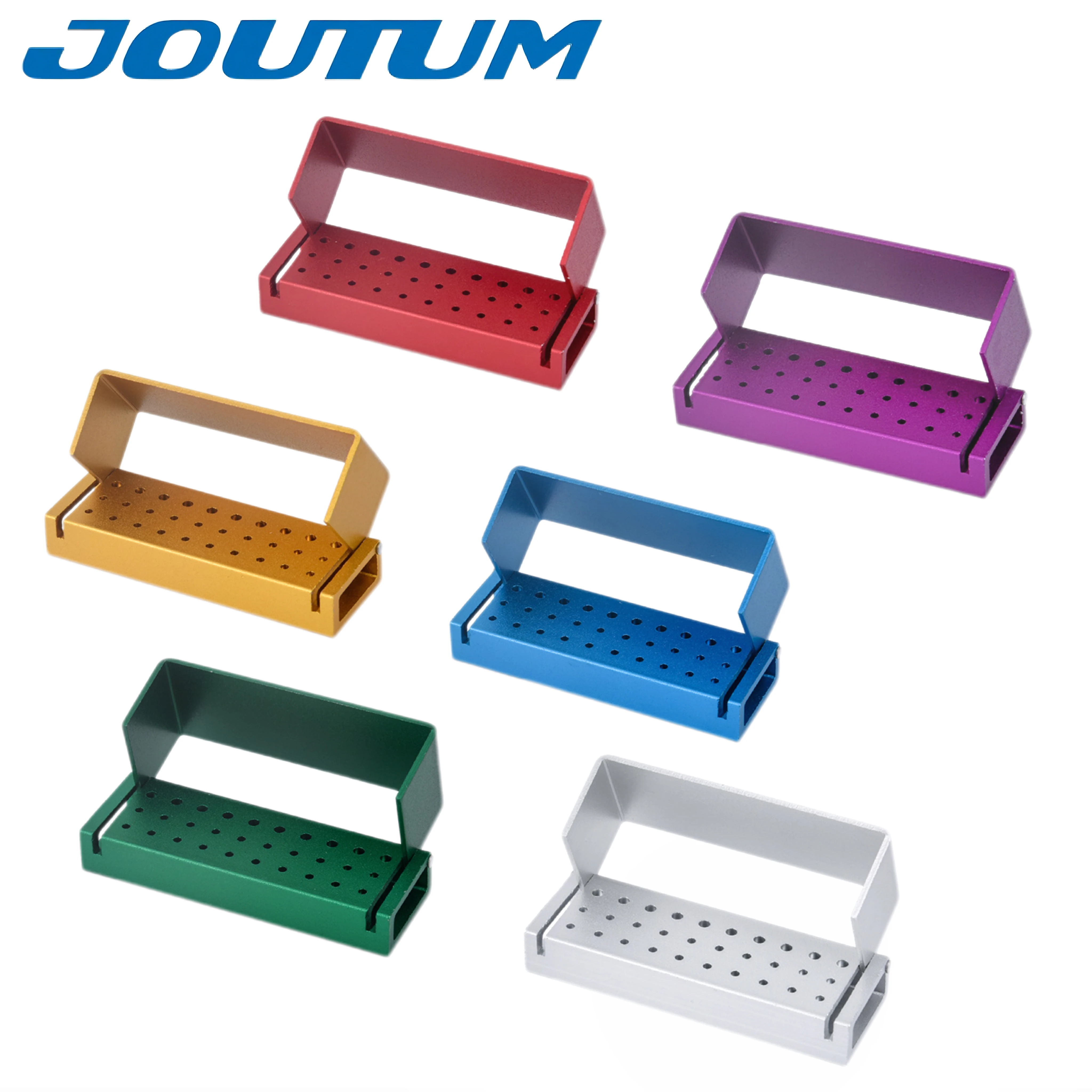 

30 Holes Dental Burs Drill Disinfection Box Autoclaveble Aluminium High Speed Burs Holder Dentistry Instrument