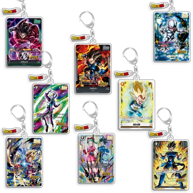 For Dragon Ball Janemba Shallot Supereme Kai of Time Vegeta Bulma Acrylic Selfmade Cartoon Anime Keychain Pendant Toy Gift 5cm