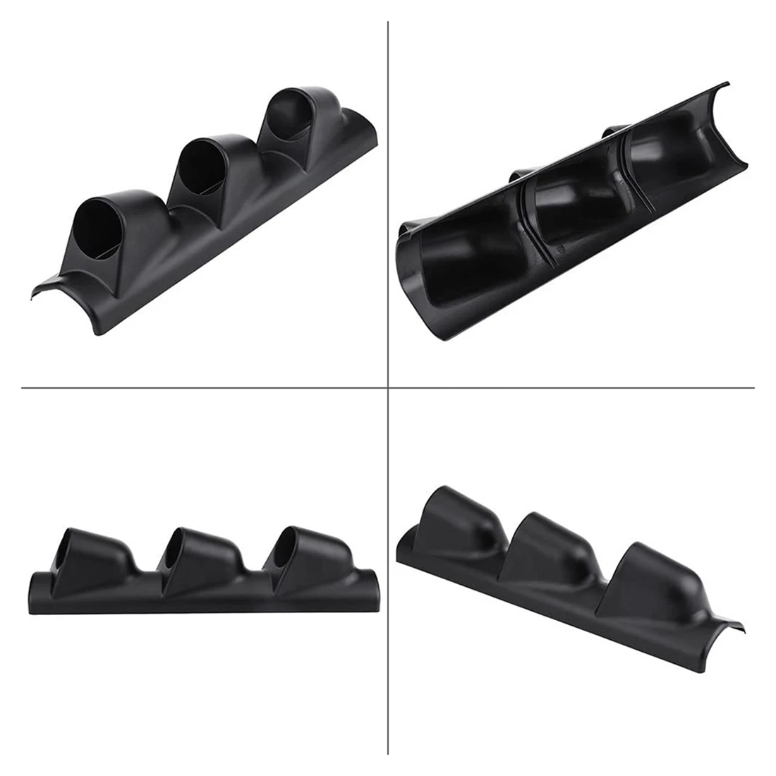Support de fixation universel AC54 pour jauge de 52 mm (2 pouces) avec couvercle pour voiture, bateau, moto (triple trou)