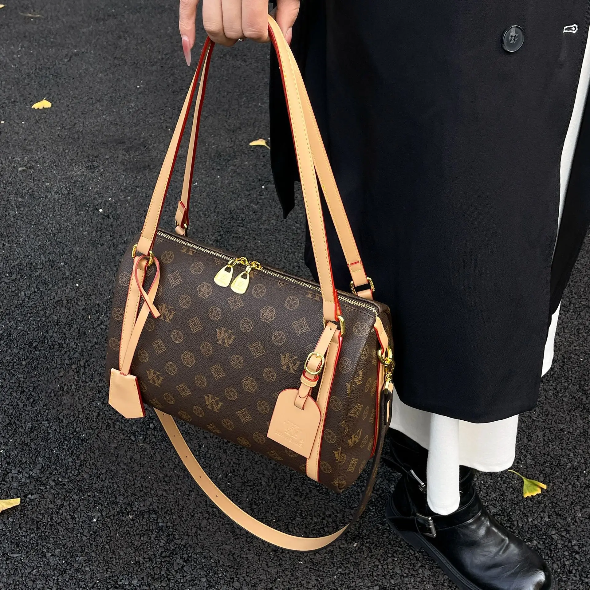 

Винтажная сумка через плечо осень-зима 202, роскошная женская сумка подмышками, сумка через плечо с монограммой, минималистичная сумка «день-ночь»