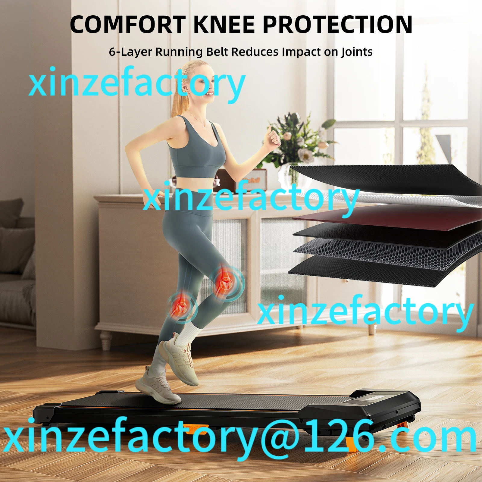 

Be suitable for Under Desk , Incline Walking Pad Treadmill 330lbs Capacity