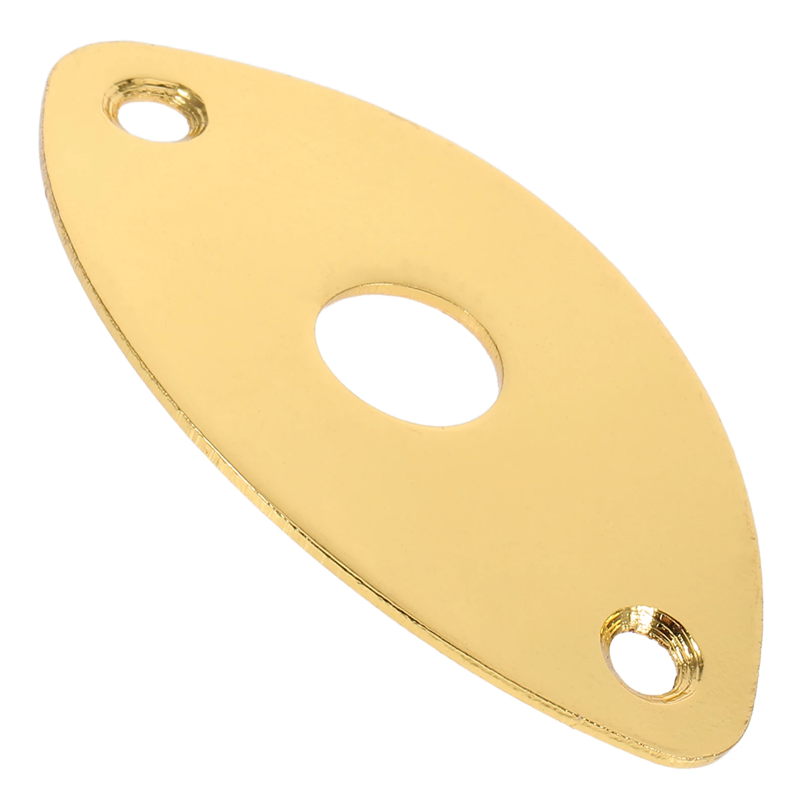 

Sturdy Metal Guitar Pickup Output Input Plate Electric Bass Jack Plate Screws Included Golden Finish Nickel Plated Durable