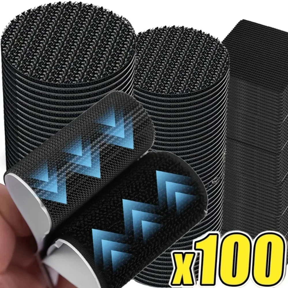 New Self-adhesive Carpet Fixing Stickers Double Faced Car Carpet Fixed Patch Home Floor Foot Mats Anti Skid Grip Tapes Wholesale