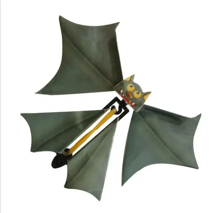 

1PC Can fly Halloween Magic Bat Flying Butterfly Magical Props Surprise Prank Joke Hallowmas Kids All Saints' Day Toys Novelties