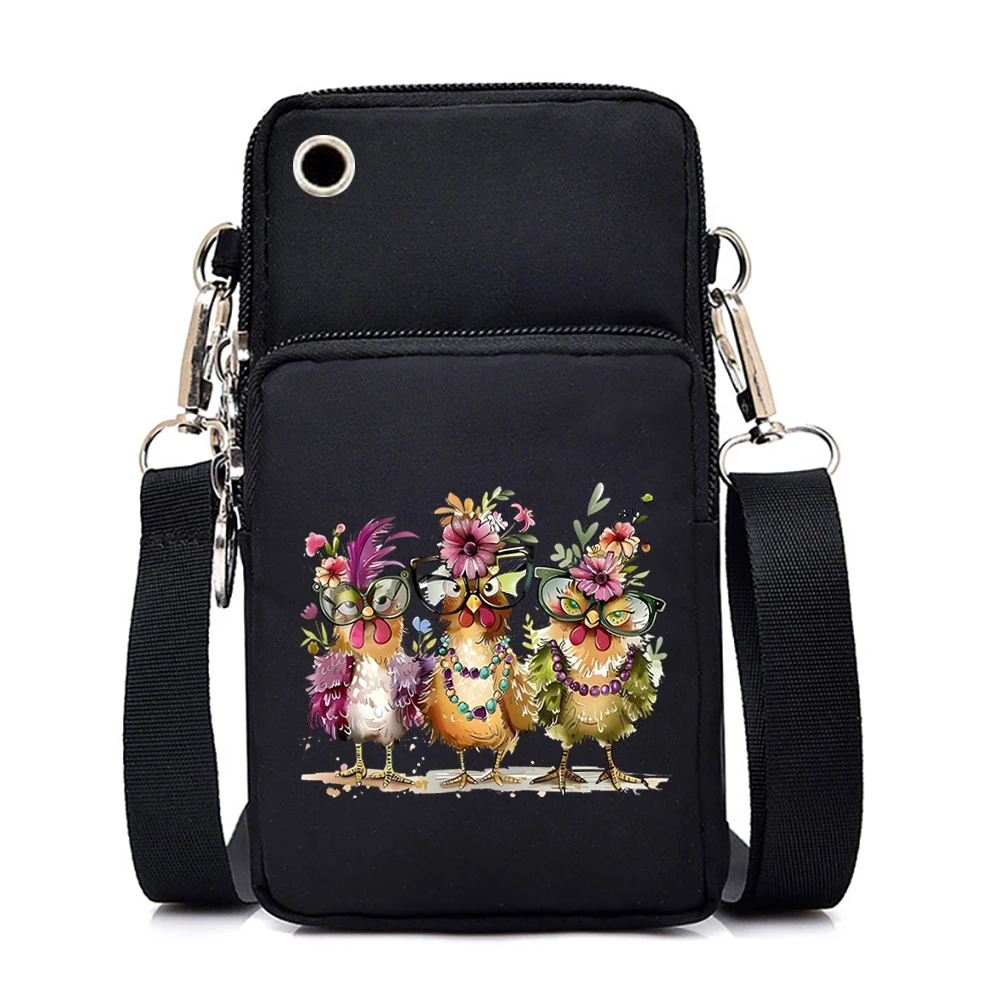 Anime Angry Hedgehog Graphic Mini Mobile Phone Bag Women Funny Cartoon Handbag Hedgehog Lover Purse Unisex Small Crossbody Bags