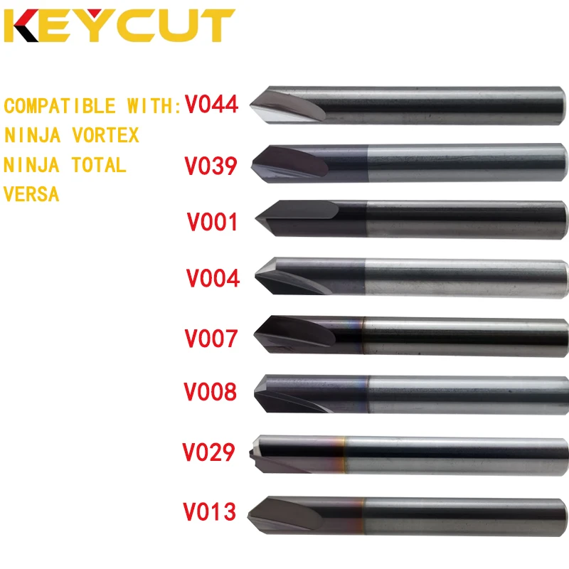 V029 V044 V001 V007 V008 V013 V039 V004 Milling Cutter Compatible with KEYLINE VORTEX VERSA NINJA TOTAL Key Duplicating Machine