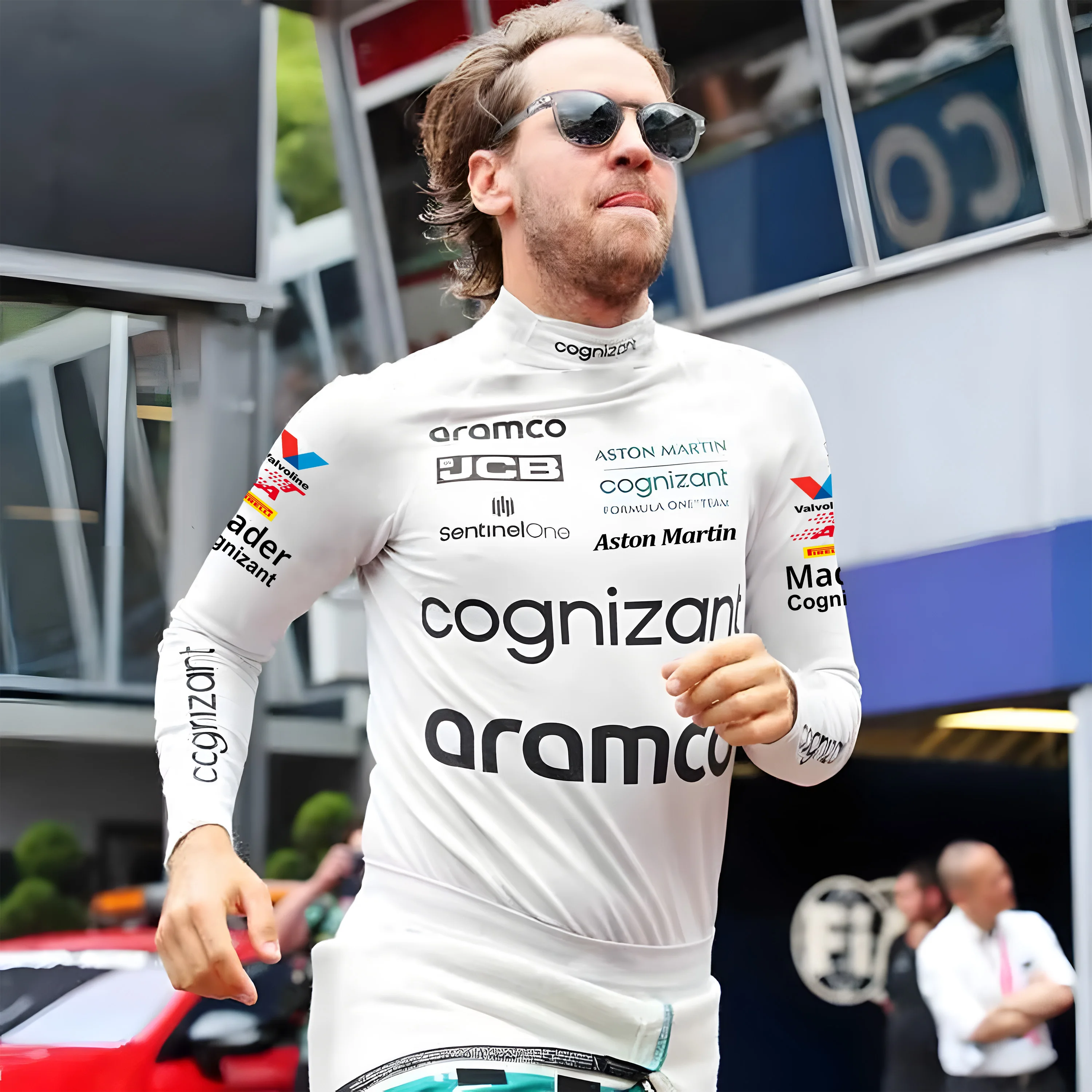 Camiseta de manga comprida para homem da série de corridas Aston Martin F1, camisa desportiva de secagem rápida, camiseta casual para fãs de corridas.