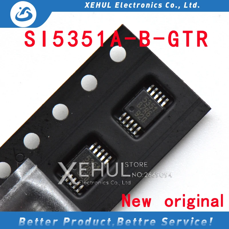 50 uds/100 uds/500 Uds nuevo Original SI5351A-B-GTR SI5351A-A-GTR SI5351A SI5351 SI 5351 MSOP10