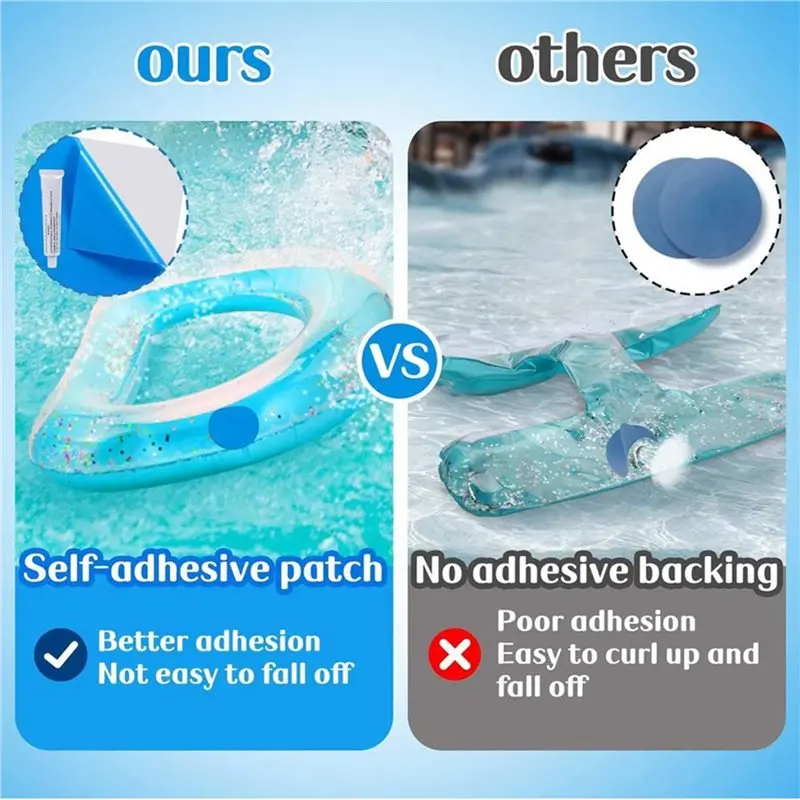 【Price Drop !!】2Pcs 4Ft X 2.8Ft Exlarge Pool Liner Repair Patch - Self-Adhesive Vinyl Patch Kit For In-Ground Or Above Ground