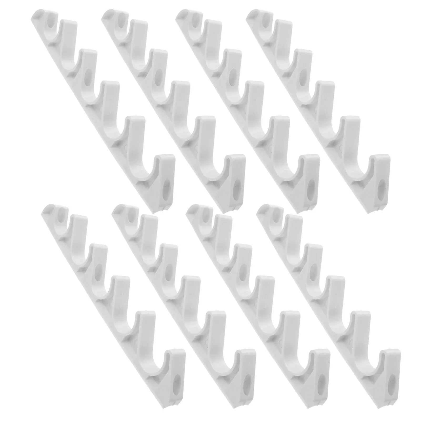 8Pcs Folding Chair Adjustment Brackets Outdoor Nylon 5-Level Recliner Buckle Clips for Patio Garden Camping Furniture