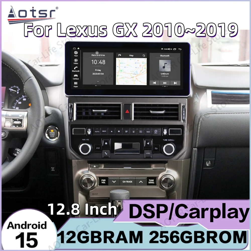 

8 core Wireless Carplay Android For Lexus GX 2010~2019 Multimedia Car Stereo Receiver GPS Navigation Accesorios Auto Head Unit