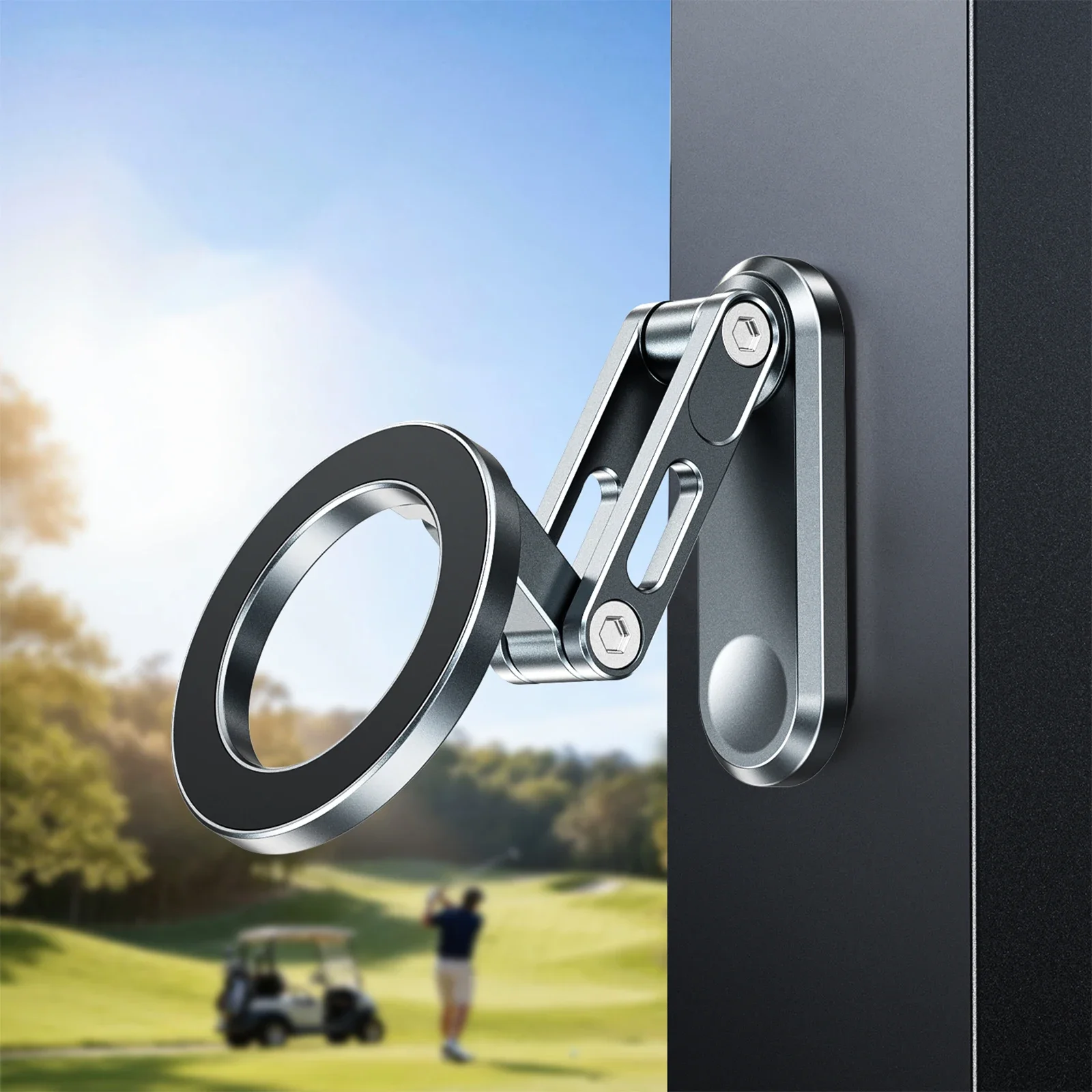 Magnetic Cars Phone Holders Car Magnet Phones Mounts Foldable Portable Magnet Phones Stand for Outdoor Travel Office Walking