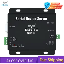 UART to Ethernet Serial Server RS485 RS422 RS232 RJ45 MQTT HTTP TCP RTU UDP PLC Cojxu NB114 Long Distance Modbus Gateway Modem
