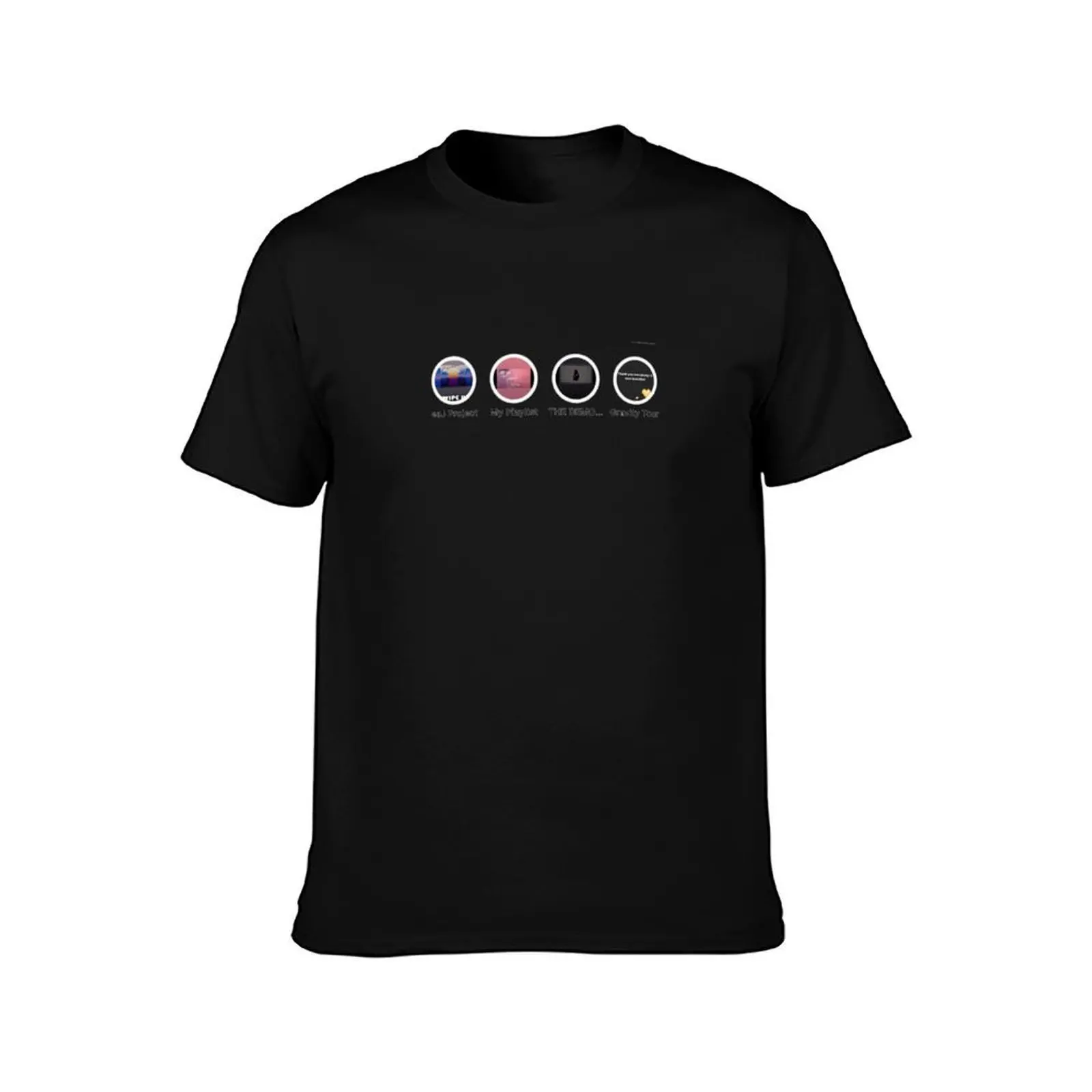 eaJ Instagram Highlight T-Shirt, Summer Casual Cotton Tee, Oversized Streetwear Tops, Vintage Graphic Print, Unisex Men Women