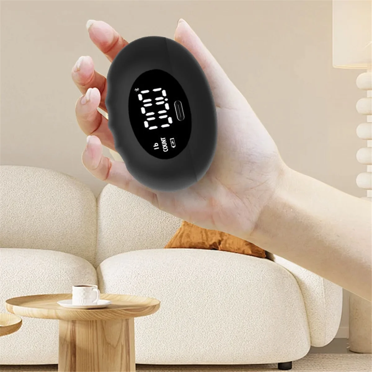 BAAU Tester per la forza di presa, Allenatore digitale per la forza di presa, Rinforzo per pinza a mano fino a 396 libbre per l'allenamento della presa delle dita A