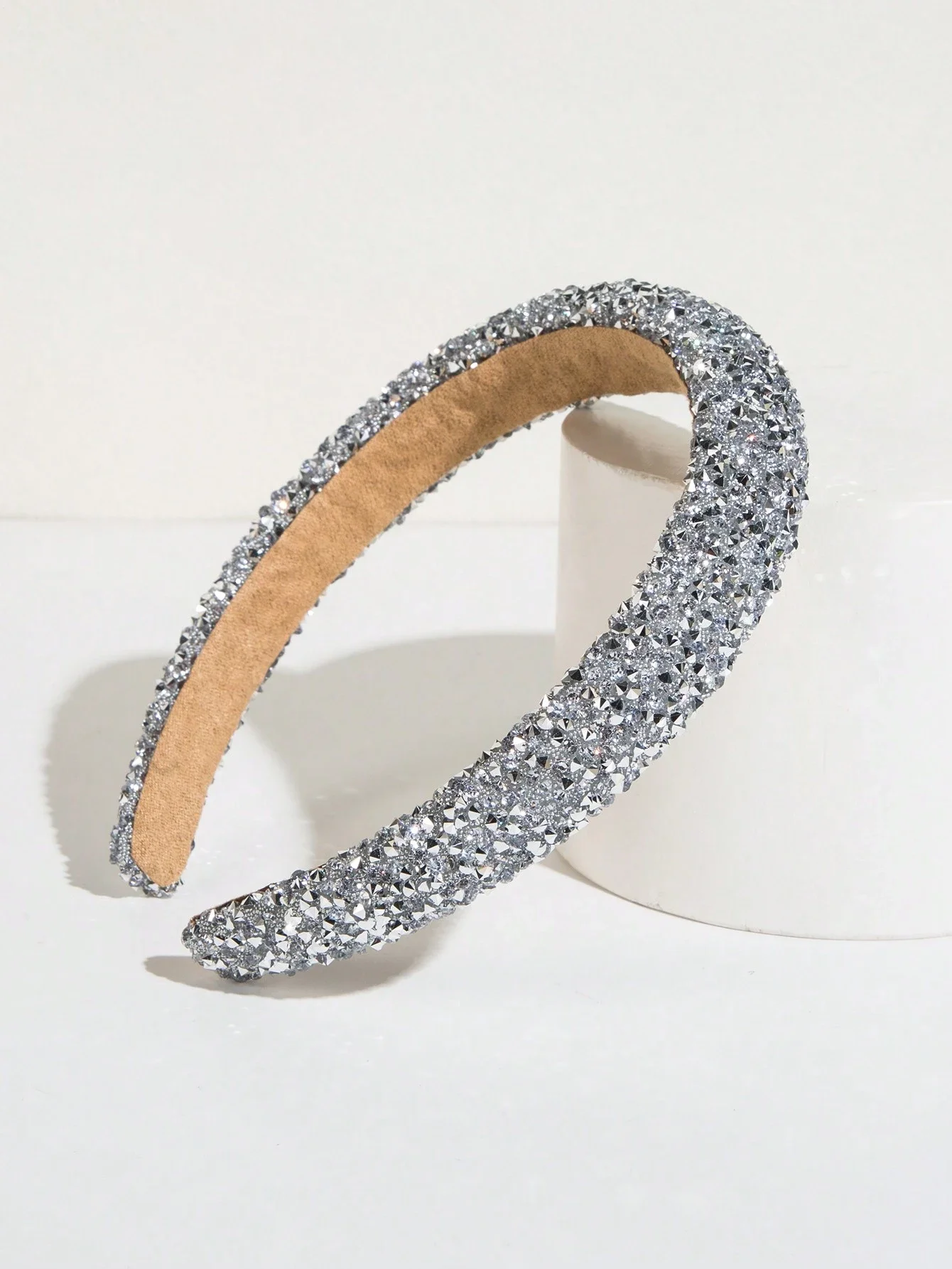 

Блестящая хрустальная повязка для волос для женщин, аксессуар для праздничных причесок