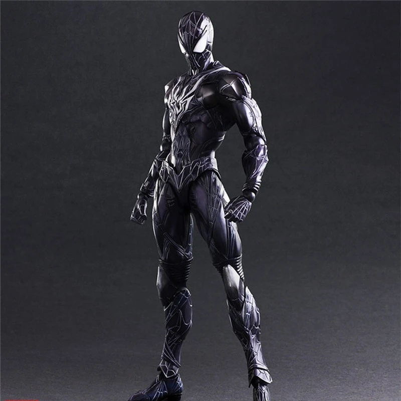Play Arts Kai Spider-Man Suit Figura de acción articulada Modelo coleccionable Regalo premium para fanáticos de adultos Estatua de exhibición con licencia