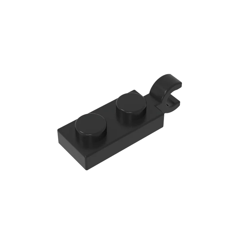 Gobricks 10PCS 벽돌 플레이트 2X1 W/홀더 수직 63868 어린이 장난감과 호환 빌딩 블록 조립 기술 2025