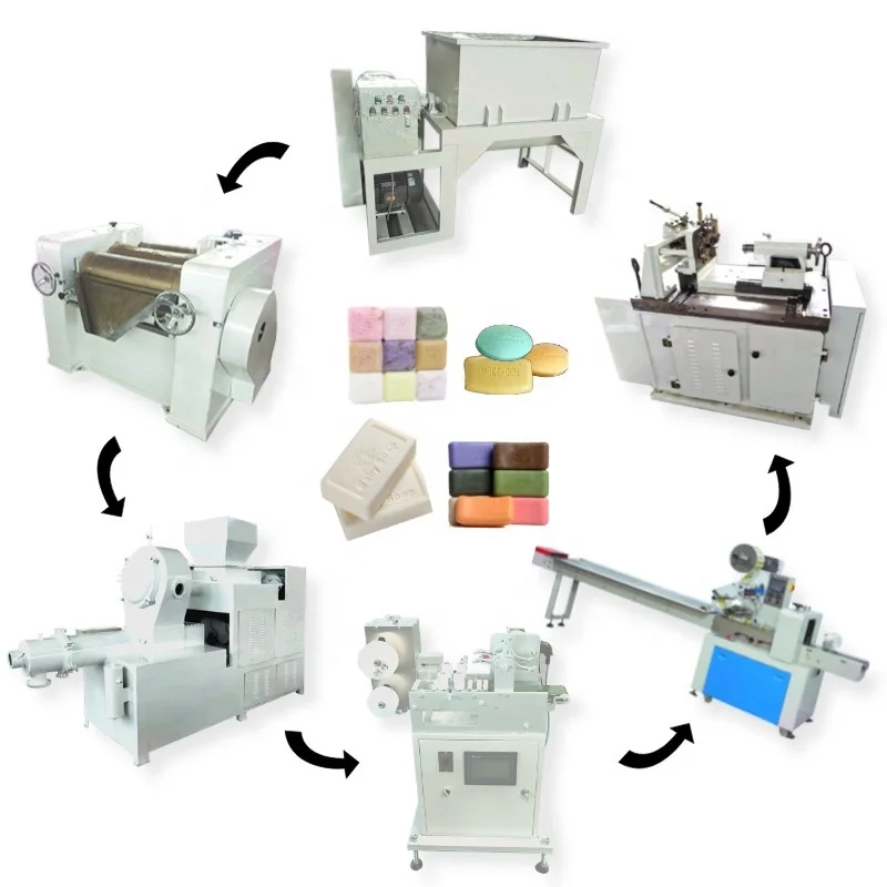 300kg/h Small Toilet Laundry Soap Making Machine Laundry Soap Production Machine Soap Bar Equipment Production Line