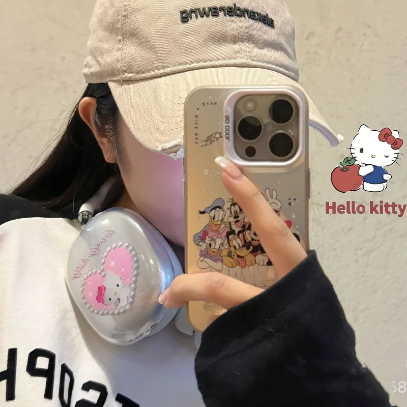 Creative Transparent Sanriohello Kitty Wireless Bluetooth Earphone Protection Case Kaiwa Kuromi Airpods Max Replacement Earmuffs